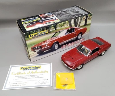 1967 Mustang Shelby GT 500 1:18 Scale Diecast By Exact Detail Replicas #WCC705 - Image 1 of 4