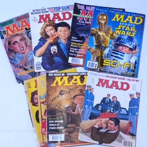 Vintage MAD Magazine Lot of 8 1960 1980-90 52 117 132 267 255 349 372 Star Wars - Picture 1 of 24