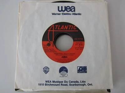 ABBA '79 canadian 7'' ATLANTIC original 45rpm CHIQUITITA (Spanish) vinyl Exc. - Image 1 of 2