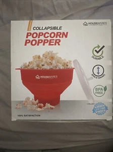 Silicone Popcorn Popper, Collapsible Hot Air Microwavable Microwave Popcorn - Picture 1 of 5