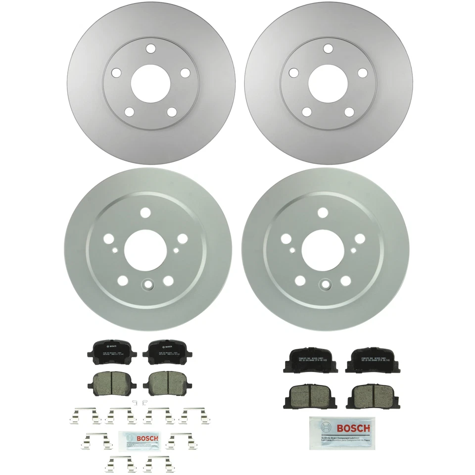 Kit de frenos delanteros Bosch 275 mm y traseros 268,8 mm disco rotores pastillas de cerámica para Lexus V6 Foto 1 de 1