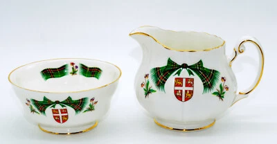 Tartán Royal Adderley New Foundland * CUENCO DE AZÚCAR Y CREMA * Ridgway, en muy buena condición Foto 1 de 4