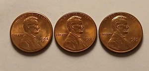Trio Of Lincoln Memorial Penny Broadstrike Errors 1984,85, And 1986 - Picture 1 of 7
