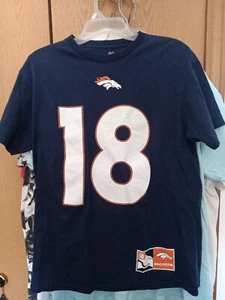 Peyton Manning Denver Broncos M R-Shirt. Jersey Numbers Majestic Tag - Picture 1 of 4