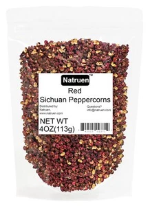 Natruen Szechuan Red Peppercorn Whole 4oz, Red Sichuan Pepper corns - Picture 1 of 7