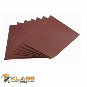 180er Körnung Aluminiumoxid Schleifpapier 9 Zoll x 11 Zoll Blatt Sets/Packung - Bild 1 von 1