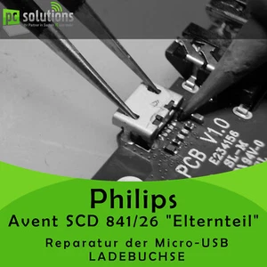 REPARATUR Austausch Micro USB Ladebuchse Philips Avent SCD 841 /26 ELTERNTEIL - Bild 1 von 1