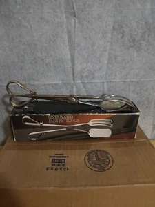Vintage Silver Plated Pastry Tongs Godinger - Paul Revere Silversmiths  - Picture 1 of 5