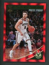 2018-19 Matthew Dellavedova 25/99 Panini Donruss Laser Press Proof Red
