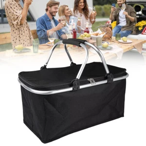 Faltbar Einkaufskorb Picknickkorb Kühlkorb Einkaufstasche Thermokorb - Bild 1 von 9