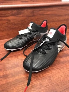 Adidas WOMEN SZ 5.5 X 17.2 FG Soccer Cleats Black Silver Red BA8563 - Picture 1 of 7