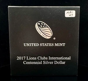 2017 Lions Club International Centennial Proof Silver Dollar US Mint - Picture 1 of 6
