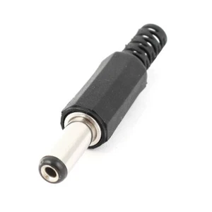 Schwarz 5,5 mm x 2,1 mm DC Stecker Kabel Stecker Adapter - Picture 1 of 2
