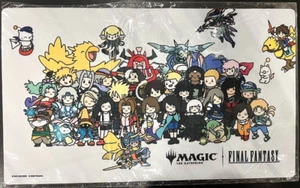 MTG Final Fantasy Chibi Chara Mini Character Playmat Japan Event Prize Limited - Picture 1 of 3