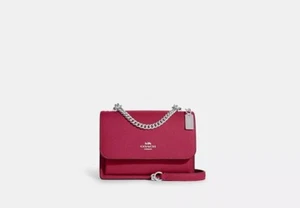 Coach Crossgrain Mini Klare Crossbody Bright Violet Handbag - Picture 1 of 4