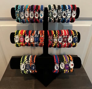 NFL TEAMS PARACORD BRACELETS - 31 TEAMS - NEW - SIZE 8-1/2" - Picture 1 of 1