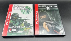 Lot Soldier of Fortune 2 Double Helix Ghost Recon PC Spiele mit Key Windows CD - Bild 1 von 7