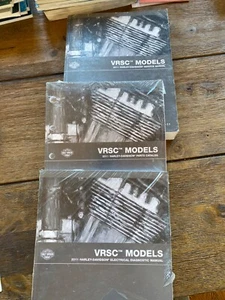 Harley Davidson VROD VRSC 2011 service, part,electric diagnostics manuals set 3 - Foto 1 di 4