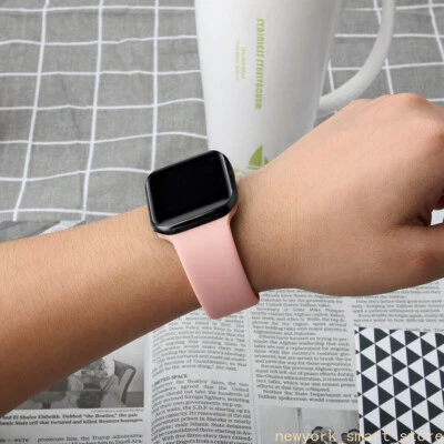 Correa de silicona para Apple Watch iWatch Ultra 3 2 SE 11 10 9 8 7 6 54 38-49 mm Foto 1 de 4