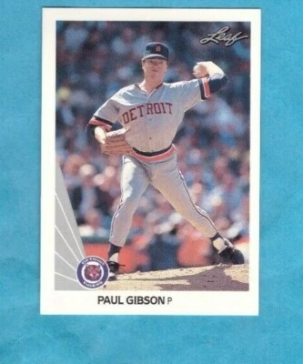 1990 Leaf Baseball Card #298 Paul Gibson Tigers - Image 1 of 2