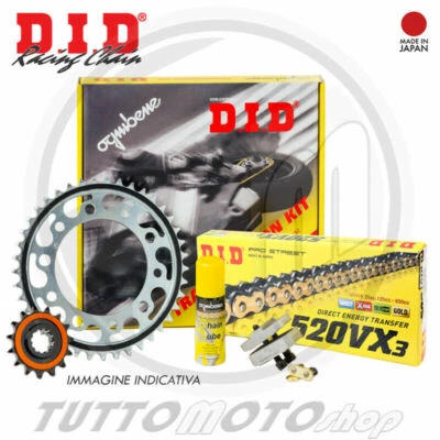 KIT TRASMISSIONE DID HONDA HORNET 600 2007 2008 2009 2010 2011 2012 2013 - Immagine 1 di 4