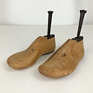 Vintage Childs Solid Wooden Shoe Forms Wood Molds - Picture 1 of 8