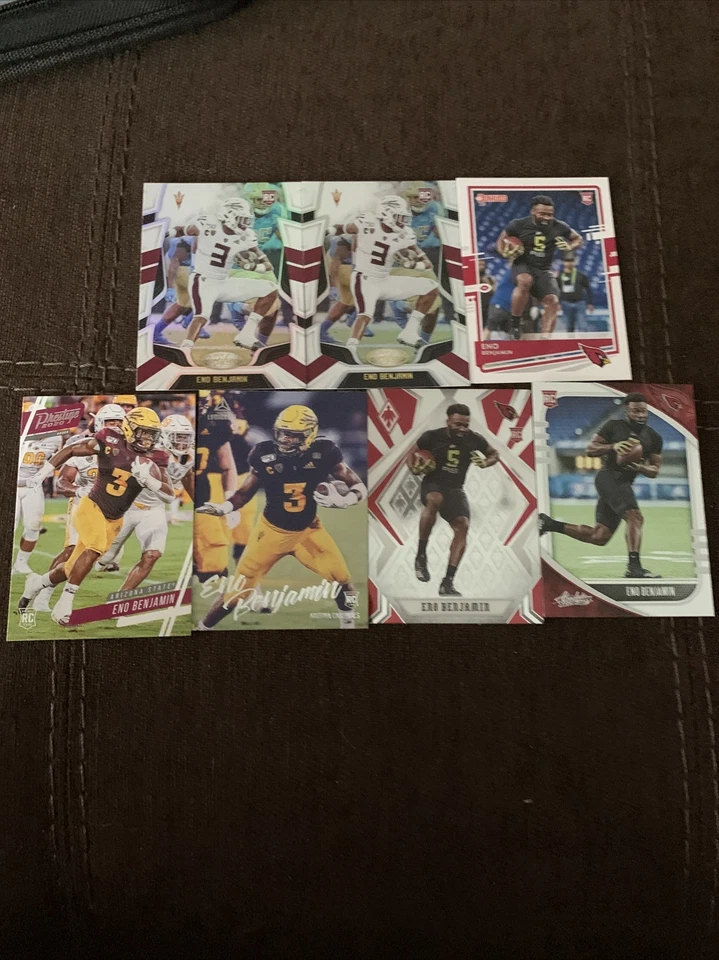 Eno Benjamin Rookie Lot. Cardinals. Luminance, Phoenix Red, Certified. - Image 1 of 3