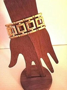 Vintage LIA SOPHIA Gold color Expanding Link bracelet "CRETE" - Picture 1 of 3