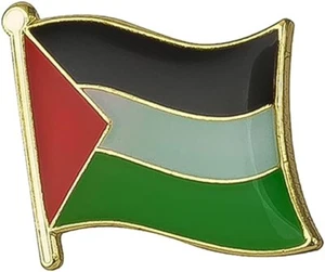 Solapa de insignia de bandera palestina - esmalte nacional palestino libre - Imagen 1 de 1