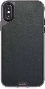 Mous Airo Shock Case for iPhone X/Xs Black Leather Screen Protector Included - Picture 1 of 6
