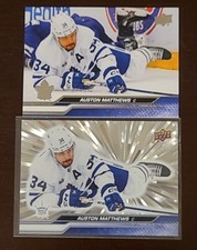 2023-24 Upper Deck Series 1 Hockey #167 Auston Matthews - SILVER OUTBURST