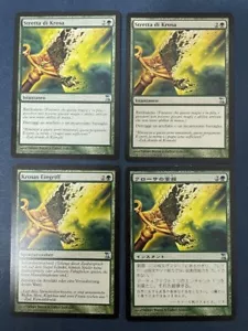 MTG 4X TIME SPIRAL KROSAN GRIP NM ITALIAN + GERMAN + JAPANESE INSTANT UNCOMMON - Picture 1 of 6