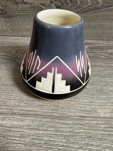 Vintage Sioux Keramik Vase mit Symbolen Bin 16 - Bild 1 von 5
