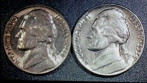 Lote de níquel Jefferson 1954-P & D BU ~ ¡Envío gratuito! - Imagen 1 de 2