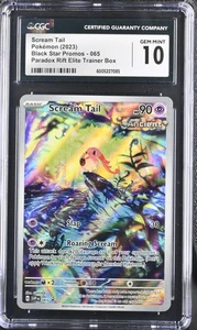 Tarjeta Pokémon CGC 10 Scream Tail 065 Black Star Promo Paradox Rift ETB - Imagen 1 de 2
