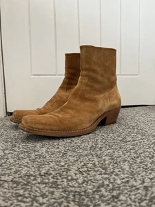 Botas de gamuza tostadas Calvin Klein 205W39NYC - talla UK 11 - Imagen 1 de 6