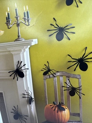 Martha Steweart Manualidades Halloween Decoraciones Fiesta 3D Arañas Siluetas Foto 1 de 4