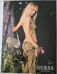 2003 Pretty blonde Guess Women's  handbag Purse Vintage print ad  - Bild 1 von 1