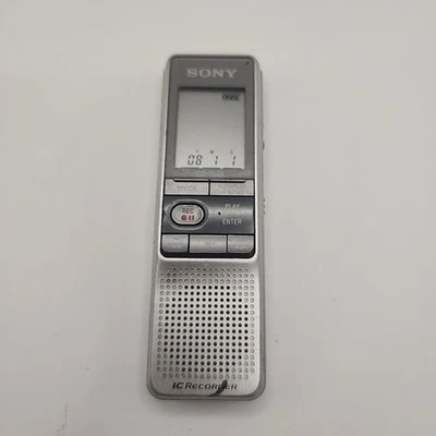 TESTED Sony ICD-B600 Mini Digital Voice Recorder Handheld Silver Working - Image 1 of 4