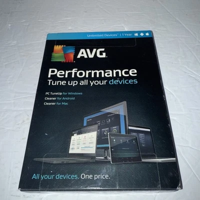 AVG Performance TuneUp 1 Year  Unlimited Devices Sealed - Image 1 of 4