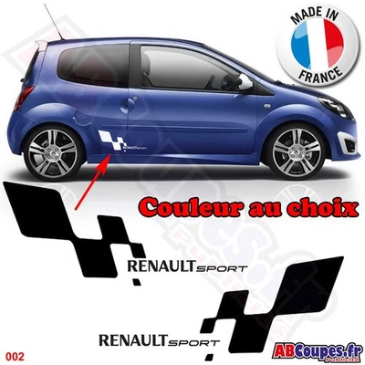 ABCOUPES STICKERS Stickers Autocollants Bas de caisse Renault Sport - Clio Megane Twingo - 002
