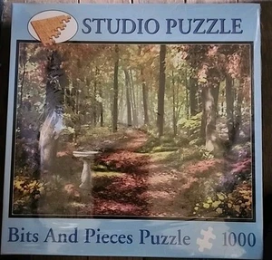 Bits and Pieces 1000 Teile Puzzle "Der Weg im Wald" 2009 Alan Giana #45654 - Bild 1 von 2