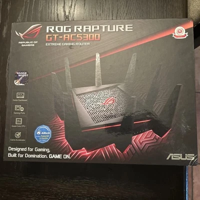 ROG Rapture GT-AC5300 Extreme Gaming Router - 8 Antenna -ASUS Republic Of Gamers - Image 1 of 4