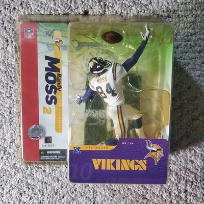 2004 Mcfarlane Sportspicks Randy Moss Variante Blanca Vikings NFL HOF Foto 1 de 3