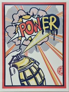 Shepard Fairey POWER Lenticular POW Obey Giant Mondo Poster Kunstdruck - Bild 1 von 1