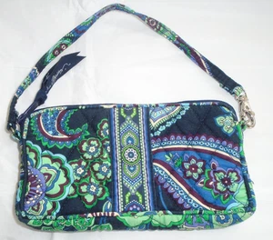 Cartera pequeña pulsera Vera Bradley azul rapsodia 7"" - Imagen 1 de 12