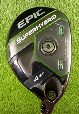 Callaway Epic 4 SuperHybrid 21* Hybrid RH | SteelFiber fc75 F4 Stiff Flex - Image 1 of 4