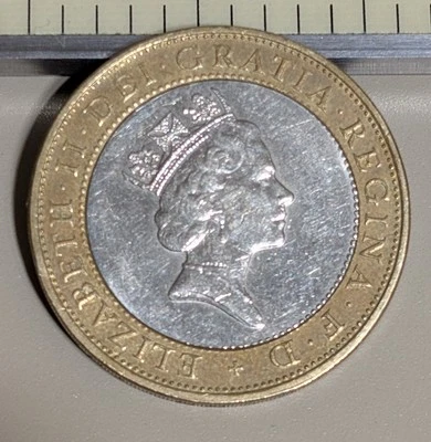 1997 Great Britain 2 Pounds Circulated KM# 976 - Image 1 of 3