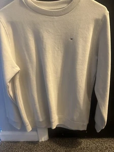 Boys Tommy Hilfiger Beige Crewneck Sweatshirt Youth Large 14/16 - Picture 1 of 4