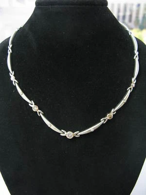 Fine Fancy Brown Diamond Two Tone Necklace 14KT 2.05CT - Image 1 of 4